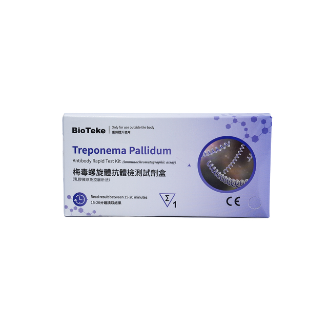 Treponema pallidum antikropp snabb testpaket (immunokromatografisk analys)
