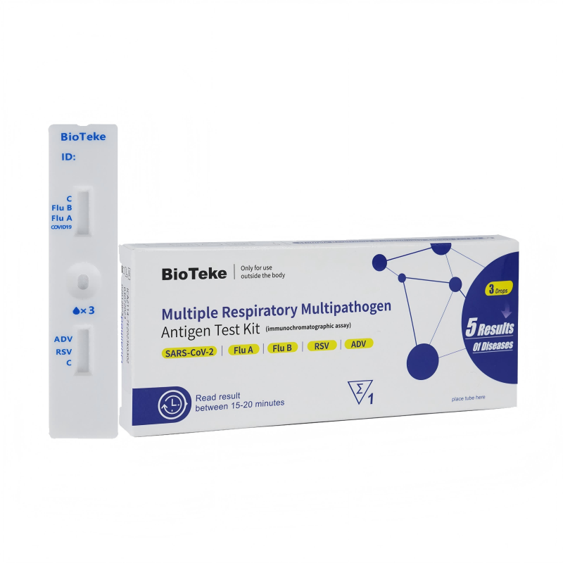 5-i-1 flera respiratoriska multipatogenantigen testpaket (självtest)