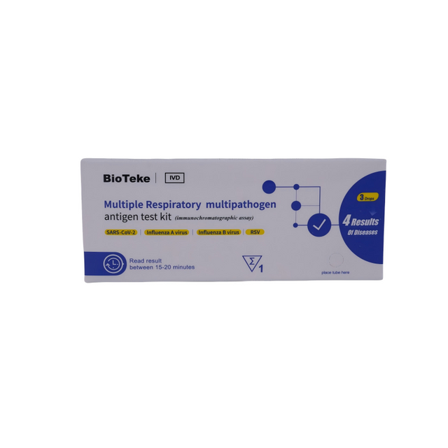 Bioteke 4 i 1 covid-19, influensa A+B, RSV-antigen snabb testpaket