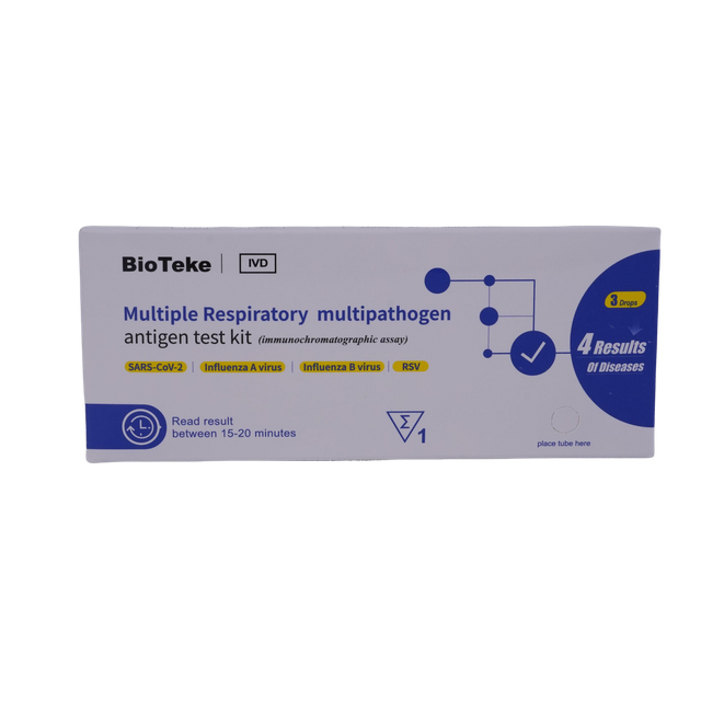 Flera respiratoriska multipatogenantigentestpaket för covid influensa RSV (immunokromatografisk analys)