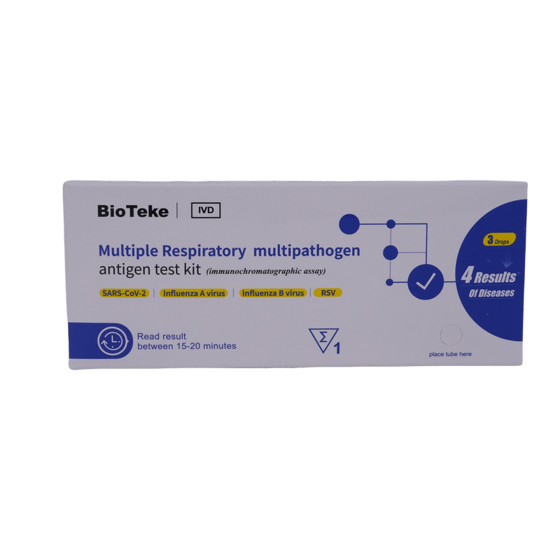 Flera respiratoriska multipatogenantigentestpaket för covid influensa RSV (immunokromatografisk analys)