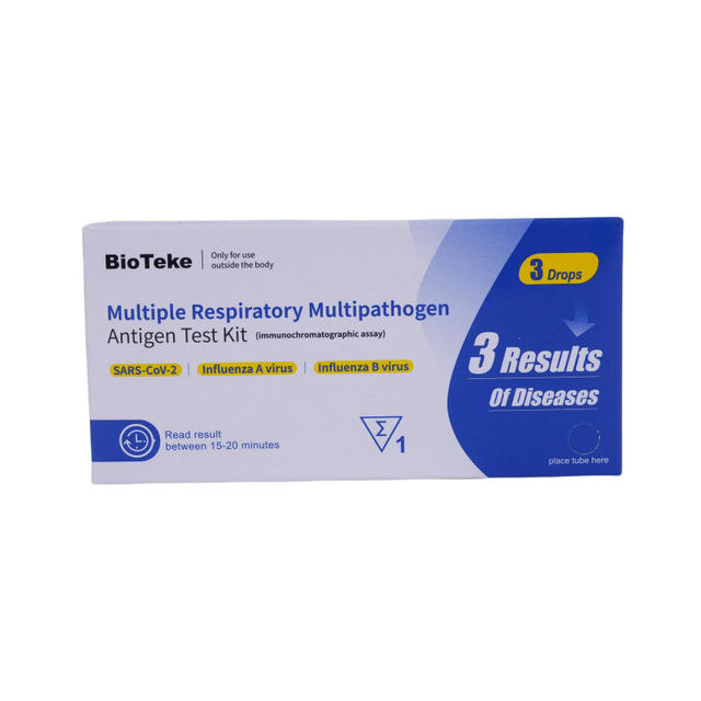 Bioteke 3 I 1 covid influensa A+B -antigen snabb testpaket