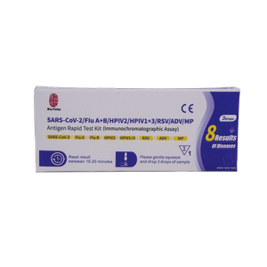 8 I 1 SARS-Cov-2/influensa A+B/HPIV2/HPIV1+3/RSV/ADV/MP Antigen Rapid Test Kit