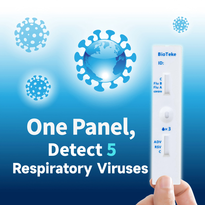 Respiratorisk 5-i-1-antigen Rapid Test Kit | Snabb 10-15 min