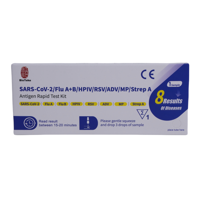 Bioteke 8 I 1 Flera andningspatogener Antigen snabb testpaket 