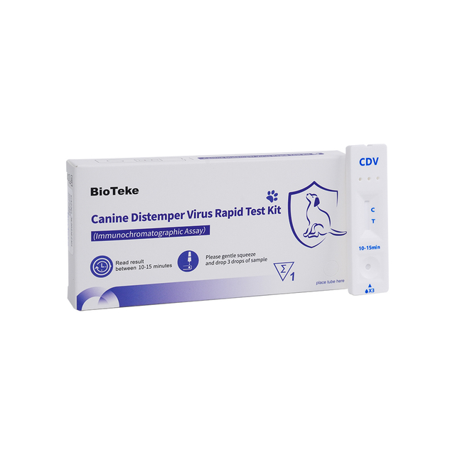 Canine Distemper Virus (CDV) Rapid Test Kit (Immunochromatographic Analys) ICA2301-3