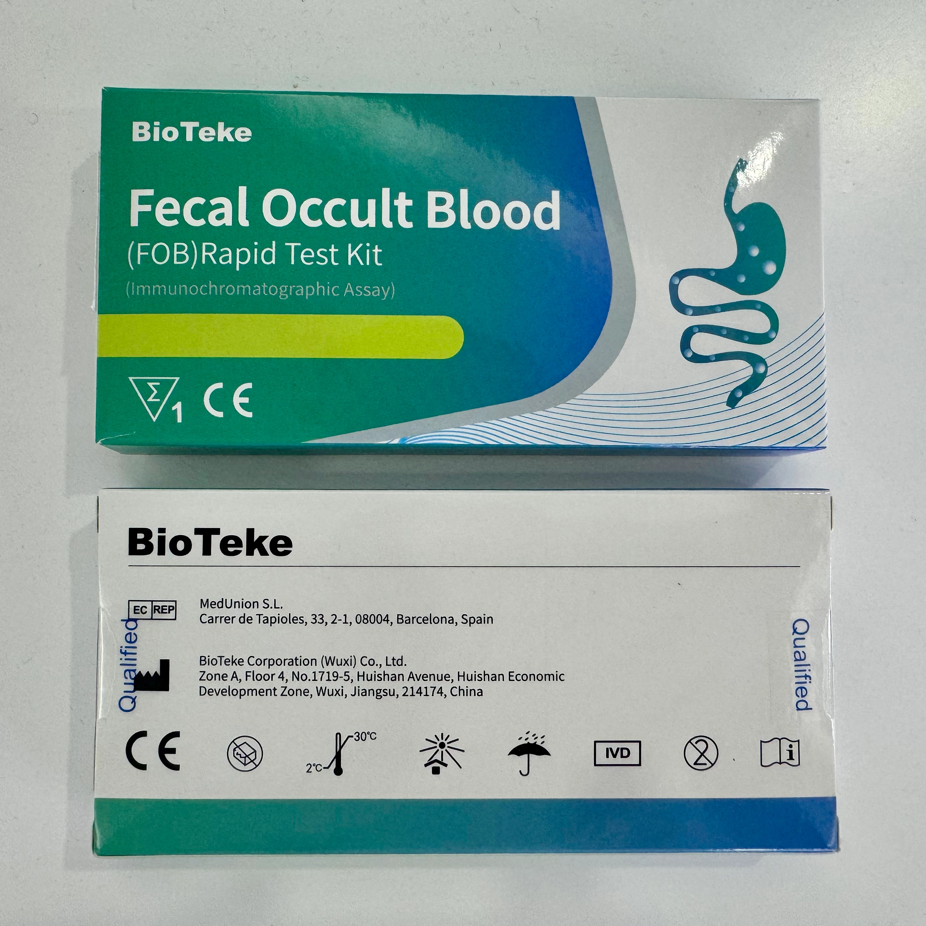 Fekalt ockult blod (FOB) Rapid Test Kit (Immunochromatographic Assay)