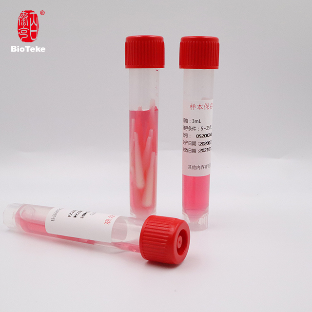 FDA 510 (k) Certifierad medicinsk biologisk disponibla virustransportmedia med swab